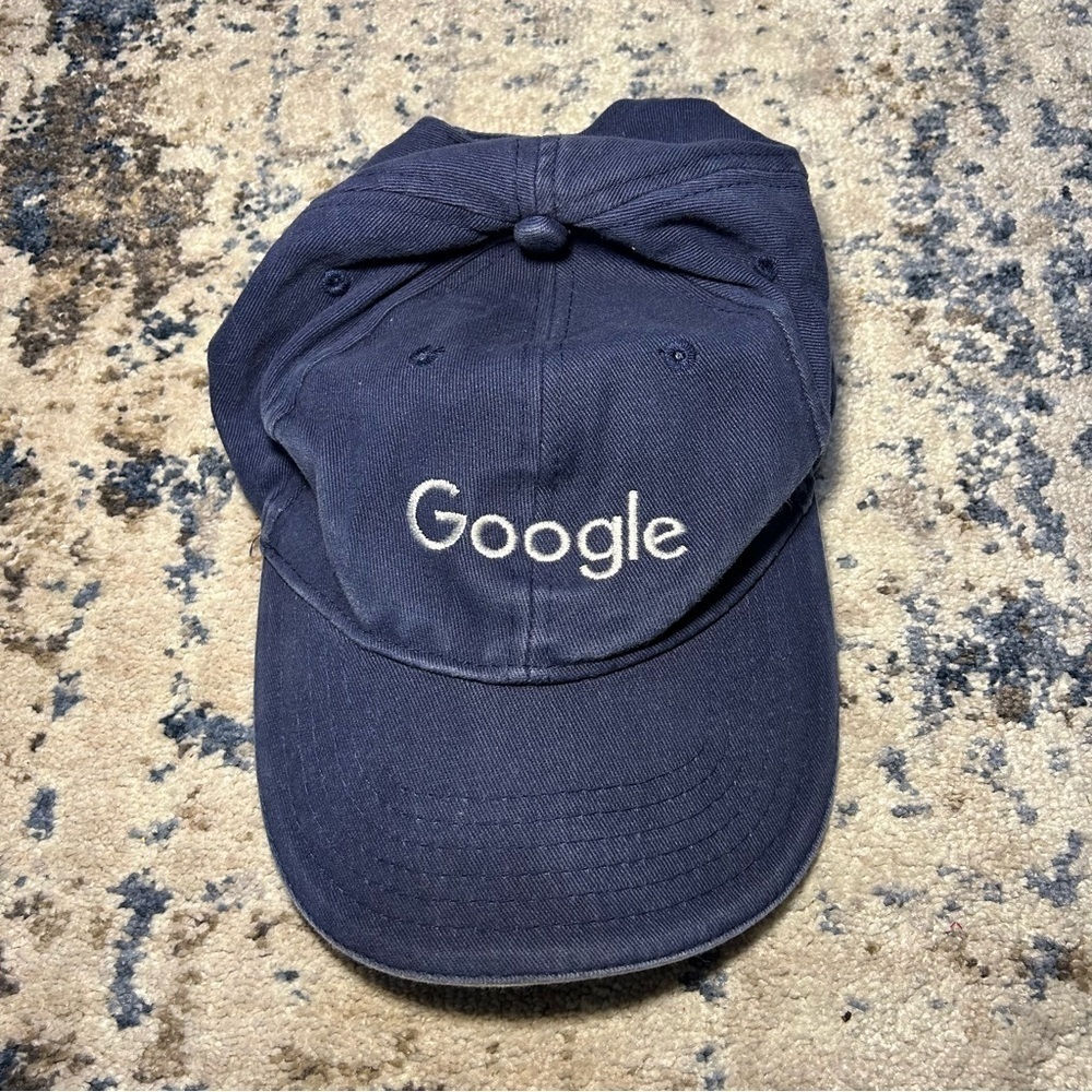 APOLLO USA Blue & White Google Stitched Baseball Cap